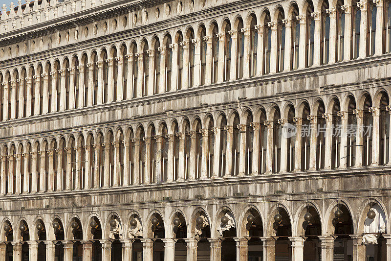 Procuyratie Nuove Piazza San Marco 威尼斯意大利的拱廊
